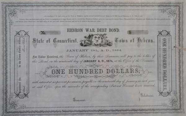 Hebron War Debt Bond